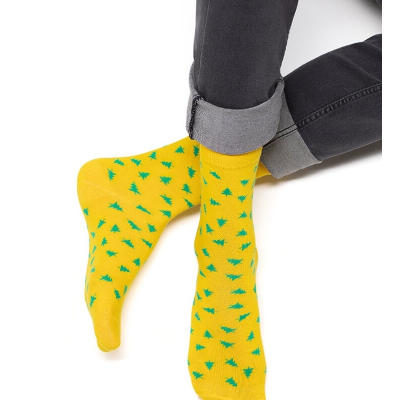 Носки мужские OMSA STYLE 507 Ёлочки Giallo 45-47