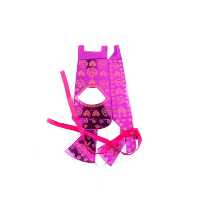 Коробка сборная Конфета малиновая   8*4*19  