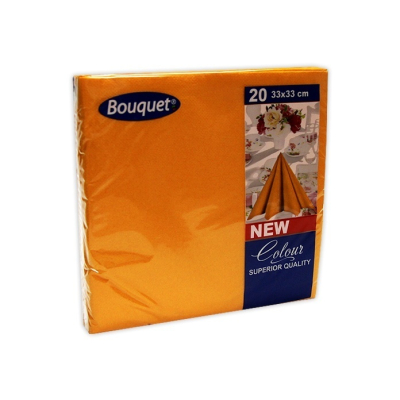 Салфетки  Bouquet Color  МИКС ЦВЕТНЫЕ 2-хслойные 33х33см 20 листов