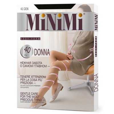 Колготки Minimi DONNA 40 Nero 3 для беременных