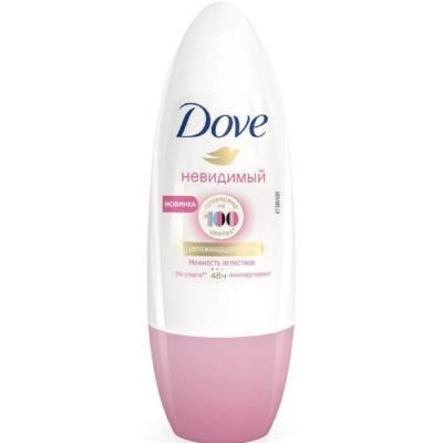 Дезодорант шариковый Dove Невидимый Нежность лепестков 50мл