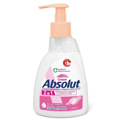 Мыло жидкое Absolut Cream 2в1 Нежное 250мл 