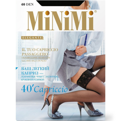 Чулки MiNiMi CAPRICCIO 40 Nero S/M