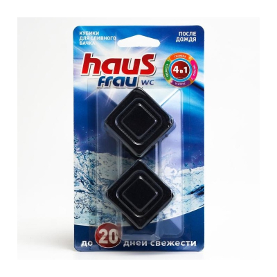 Кубик д/унитаза HAUS FRAU 2*40г После дождя