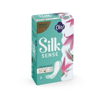Прокладки Ola Silk Sense Daily Deo Light Стринг Нежная лилия ежедневные 60шт