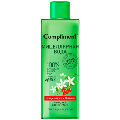 Мицеллярная вода Compliment Green Only Ягоды годжи и жасмин 400мл 