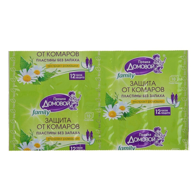 Пластины от комаров ДОМОВОЙ Прошка family  