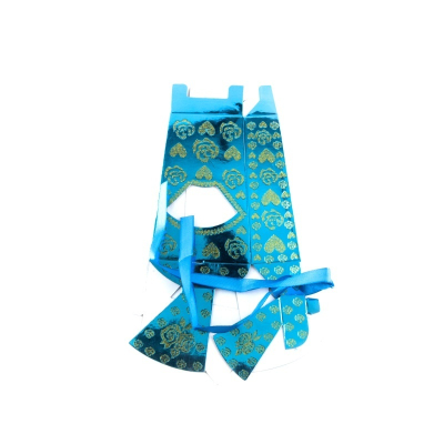 Коробка сборная Конфета голубая  8*4*19  