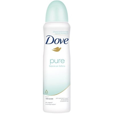 Дезодорант спрей Dove Бережная забота (без отдушек) 150мл 
