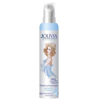 Пена для волос OLIVIA  Сильной фиксации С экстрактом ромашки 150мл