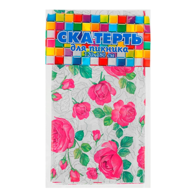 Скатерть Интерпак Розовые розы 120*180см