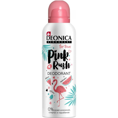 Дезодорант спрей Deonica Pink Rush для девочек 125мл