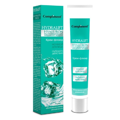 Крем для лица Compliment HYDRALIFT HYALURON Ночной флюид глубокого действия  50 мл