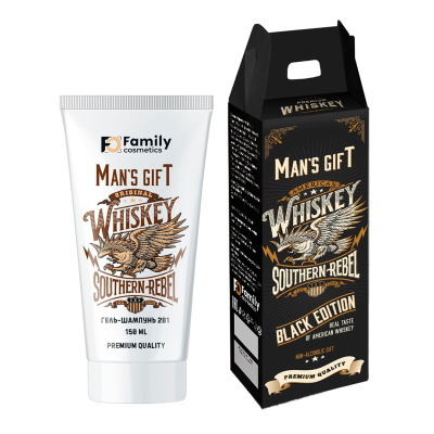 Шампунь Family Cosmetics 2в1 MAN’S GIFT 150мл в подарочной упаковке