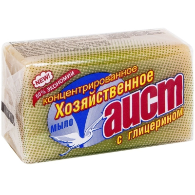 Мыло хозяйственное Аист С глицерином 150гр