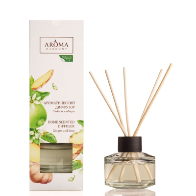 Диффузор AROMA HARMONY Лайм и Имбирь ароматический 50мл 