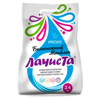 Стиральный порошок La Chista для белого Белоснежный монблан 2,4кг