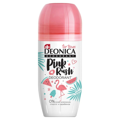 Дез.шарик DEONICA FOR TEENS  Pink Rush, 50 мл 