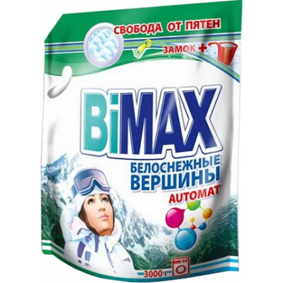 Стиральный порошок BiMAX Автомат Белоснежные вершины 3кг 