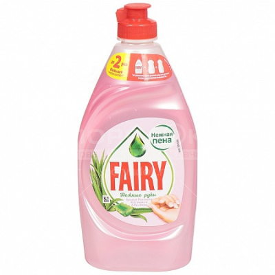 Средство для мытья посуды FAIRY Нежные руки Розовый жасмин и Алоэ вера 450мл 