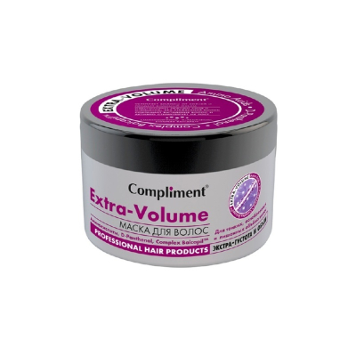 Маска для волос Compliment Extra Volume с аминокислотами, D-panthenol, Complex Baicapil, для тонких,
