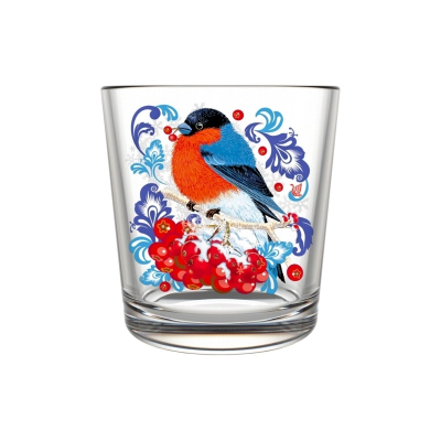 Набор стаканов 6шт Снегири на рябине 250мл