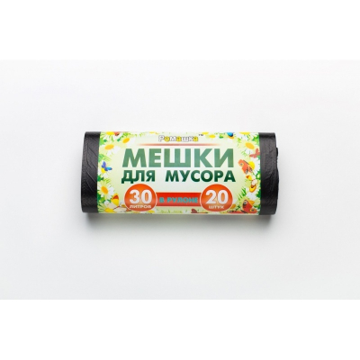 Мешки для мусора Ромашка  в рулоне ПНД  30л 20шт  