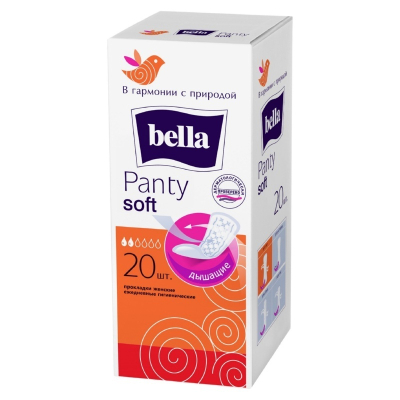Прокладки ежедневные bella Panty soft  ОРАНЖЕВЫЕ 20шт