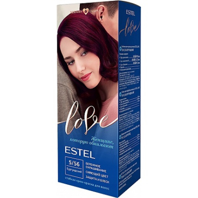Краска ESTEL Крем Love бургунд 5.56