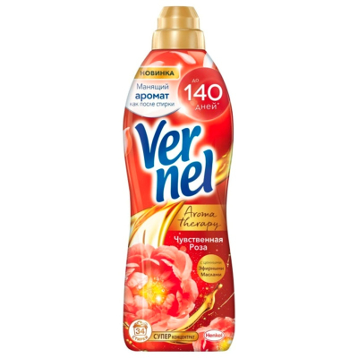 Кондиционер для белья Vernel Чувственная роза 870 мл