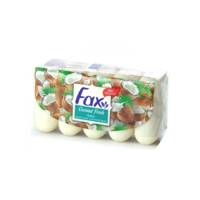 Мыло туалетное Fax Экопак Кокосовое молоко 5*70гр