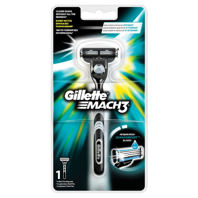 Станок для бритья Gillette MACH3 1 кассета 