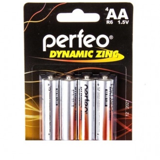 Батарейки Perfeo R06 Dynamic Zinc блистер 4шт