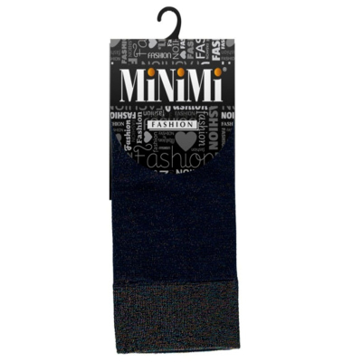 Носки женские MINIMI синтетические LUREX 70 Blu/Argento