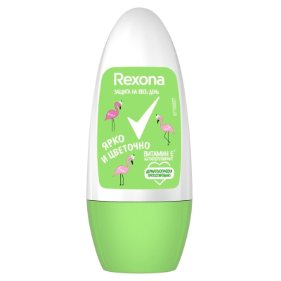Дезодорант шариковый Rexona  Ярко и цветочно 50мл 