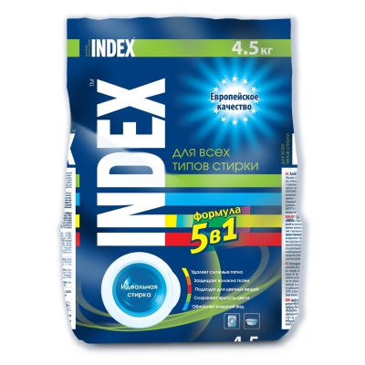 Стиральный порошок INDEX Универсальный 4,5 кг 