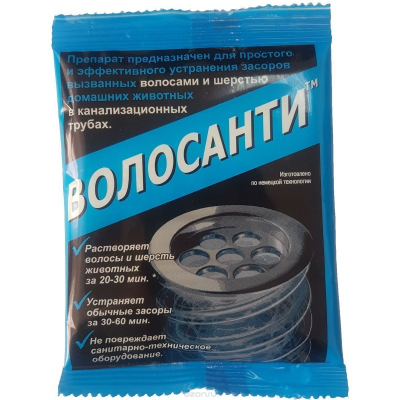 Чистовье Средство для устранения засоров Волосанти 35г