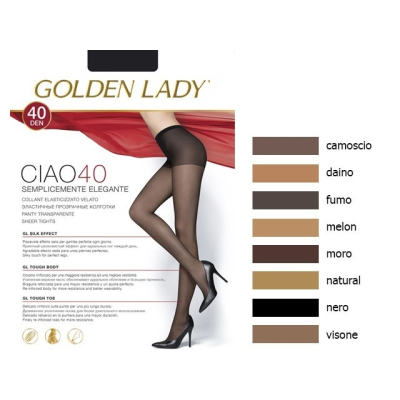 Колготки GOLDEN LADY Ciao 40 XL Nero  