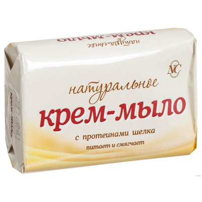 Мыло туалетное Невская Косметика Крем Натуральное Шелк 90гр 