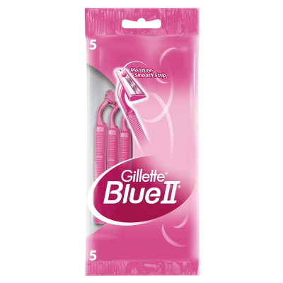 Станки одноразовые для бритья Gillette Blue II для женщин 5шт 