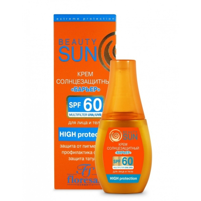 Крем солнцезащитный floresan Барьер SPF 60 Beauty SUN 75мл Ф-283