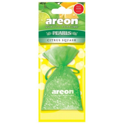 Ароматизатор для автомобиля Areon PEARLS (Citrus Sguash \ Цитрусовый Сквош)