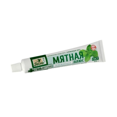 Зубная паста Весна Гигиеническая Мятная лечебные травы 90гр
