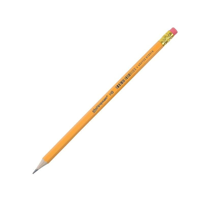 Карандаш чернографитовый schoolФОРМАТ CLASSIC HB с ластиком заточенный, шестигранный