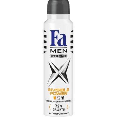 Дезодорант спрей Fa мужской Xtreme Invisible Power 150мл 