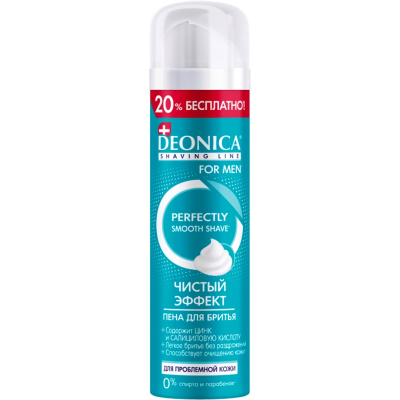 Пена для бритья DEONICA Чистый эффект 240мл 