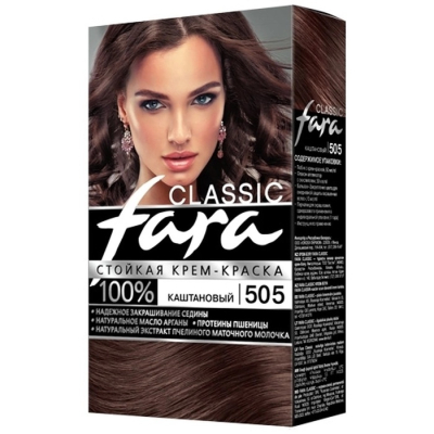 Краска fara  каштан 505