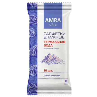 Салфетки влажные AMRA антибактериальные 20шт