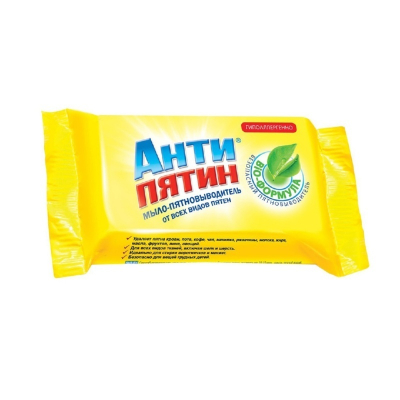 Мыло туалетное АНТИПЯТИН от пятен натуральная желчь без отдушки 90гр