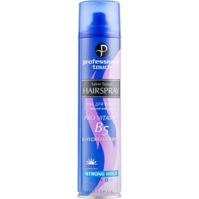Лак для волос Professional Touch B5 & Hydro Complex сильная фиксация 265мл 